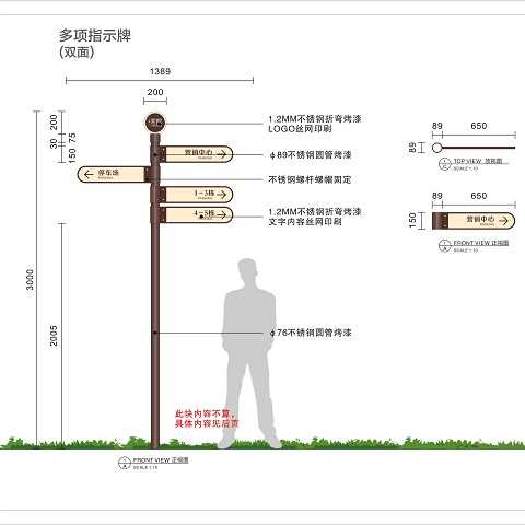 多指向类指示牌